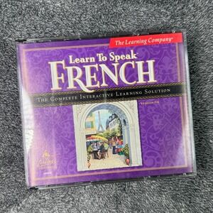 Learn To Speak French Version 7.0 The Learning Company 3-CD ROM Windows PC 1998